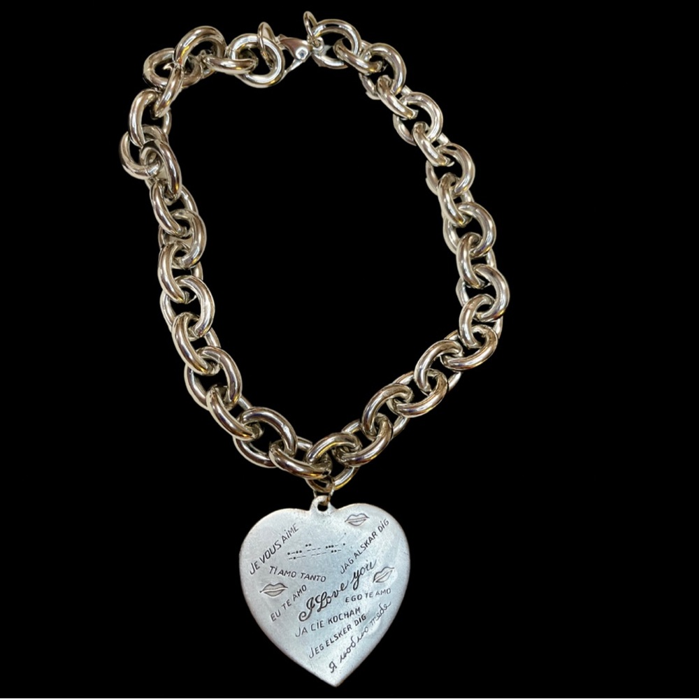 Vintage inspired LOVE necklace